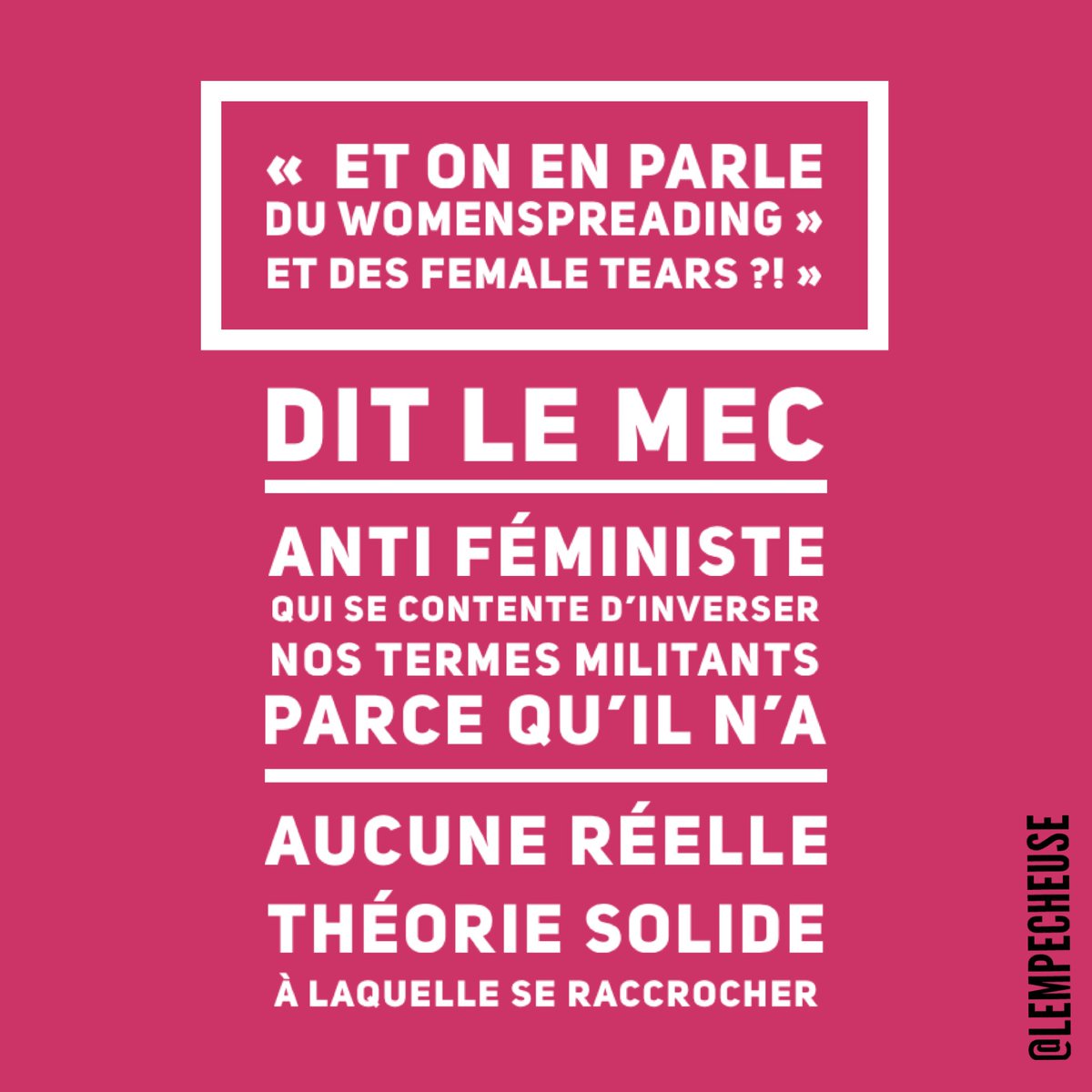 Lempecheuse's tweet photo. #feminisme https://t.co/9gNtwXg5qD