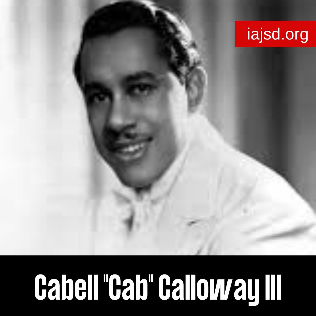 AcademyofJazz's tweet photo. Cabell "Cab" Calloway III was an American jazz singer, dancer, &amp; bandleader. He learned scat singing before landing a gig at Harlem's famous Cotton Club. After the success of his song "Minnie the Moocher" (1931), he became one of the most popular singers of the 1930s &amp; '40s. https://t.co/5YnSmthkOW