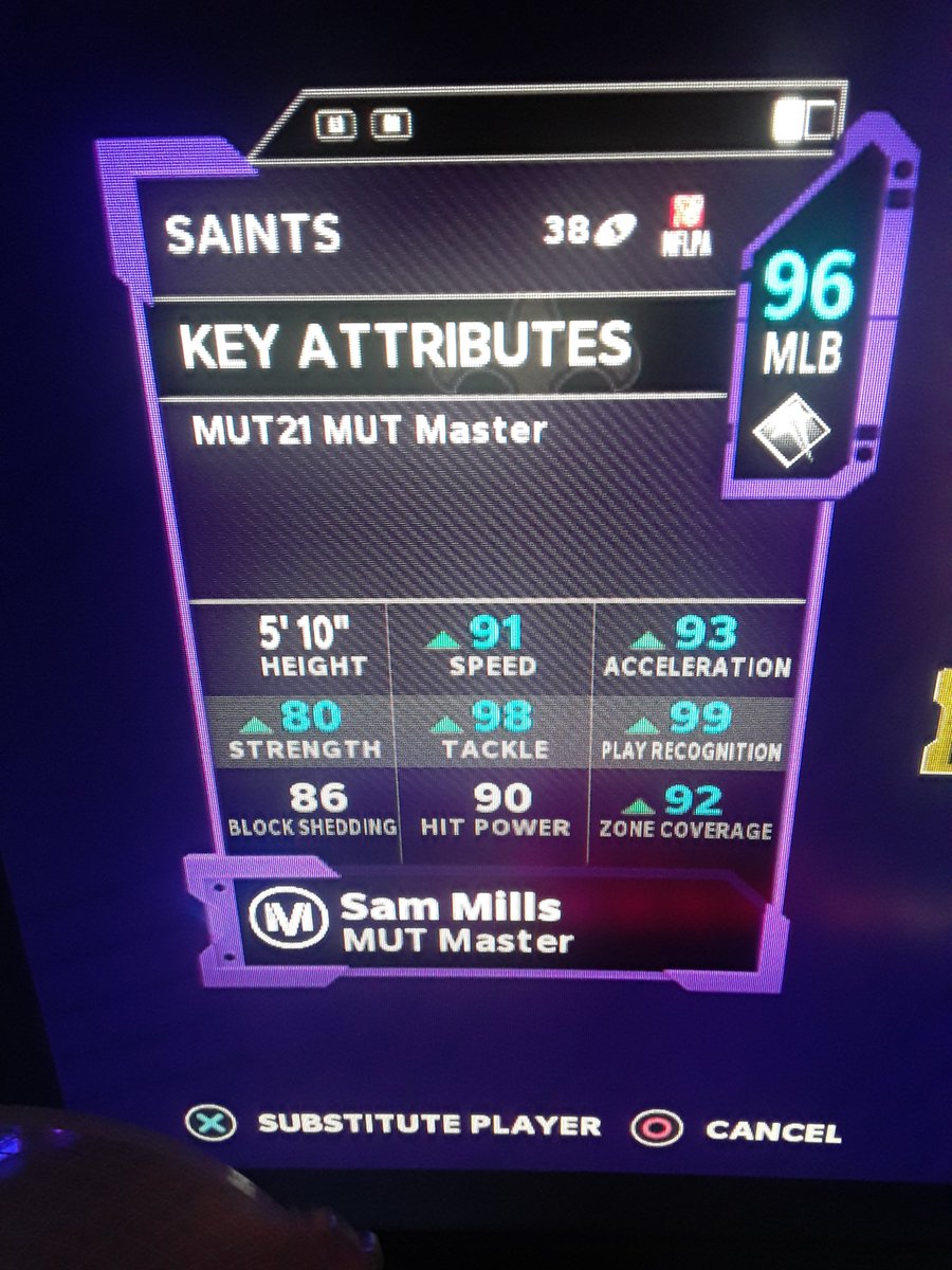 DaiLLLiest's tweet photo. Welcome To the Squad Legend #Sam Mills #MutMaster #Locked In https://t.co/XVXJxUdU6W