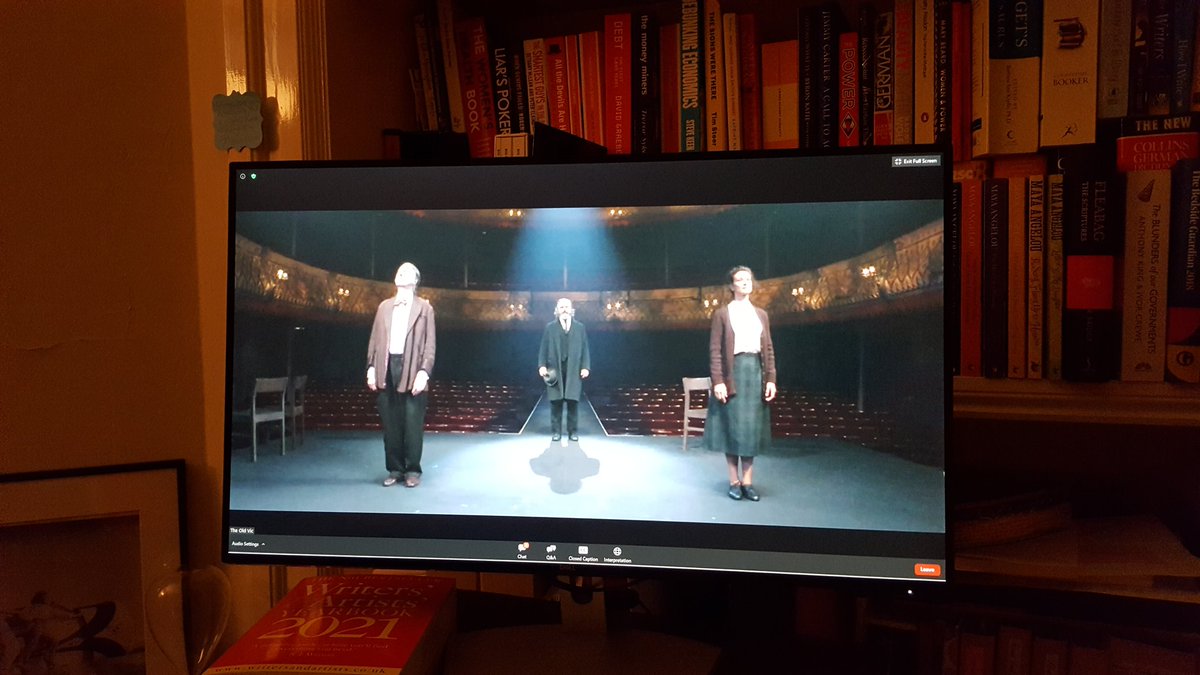 penoiserie's tweet photo. Pretty sure @indyv9, @michaelsheen &amp; David Threlfall could follow me with their eyes tonight. I tested the theory. Performances that pierced the distance @oldvictheatre #FaithHealer https://t.co/mBRmHZRECb