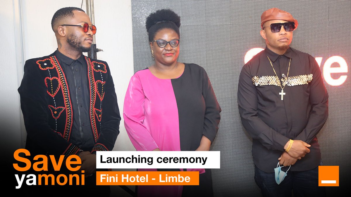 Orange_Cameroun's tweet photo. Yesterday was the launching ceremony of #SAVEYAMONI at the Fini Hotel โ Limbe with famous personalities like the music star @Magascobboy, the comedian @seniorpastor & @Ndinge of @beta_tinz
This is the continuity of our commitment to support consumers #OrangeCaresAboutYou https://t.co/B9FhL4XBYQ