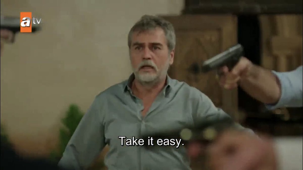 miran immediately raising his hands to ask everyone to calm down while firat reached for his gun i’ll never stop crying over how much he’s changed  #Hercai