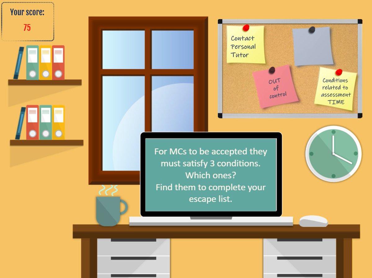DaphneEconomou's tweet photo. Discover how you can escape a difficult situation that causes disruption to your study by playing the Mitigating Circumstances part of the "Your Study Journey" Game, created by the SG@W.

https://t.co/1ViOkzmoAq 

#HelloWestminster #UniversityOfWestminster 
@UniWestminster https://t.co/yNURrbeghZ