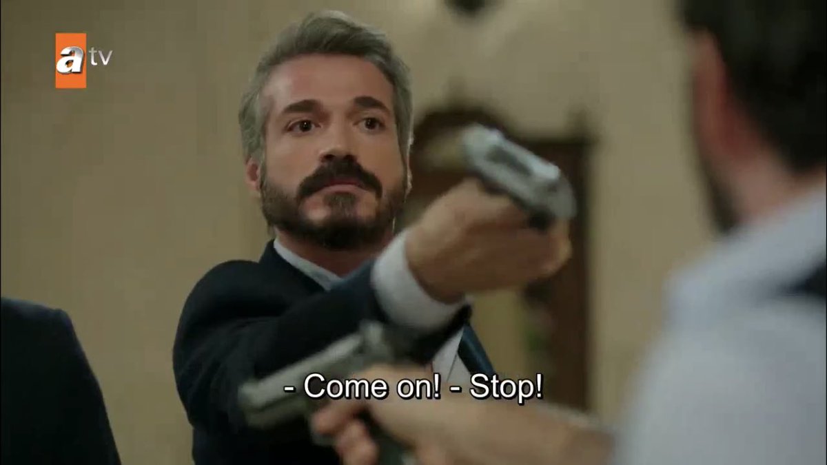 “you shoot” “no, you shoot”AND NO ONE WILL SHOOT AKSKKSKS  #Hercai