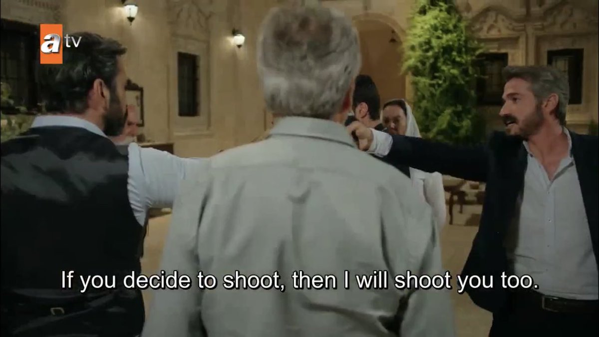 “you shoot” “no, you shoot”AND NO ONE WILL SHOOT AKSKKSKS  #Hercai