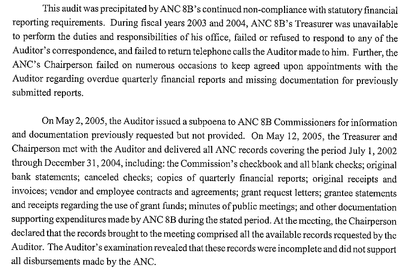 But wait, it gets worse. When the Auditor caught on and started to investigate, Jacque Patterson ducked responsibility. He tried to throw together records and ducked meetings - refusing to cooperate until he was issued a subpoena.