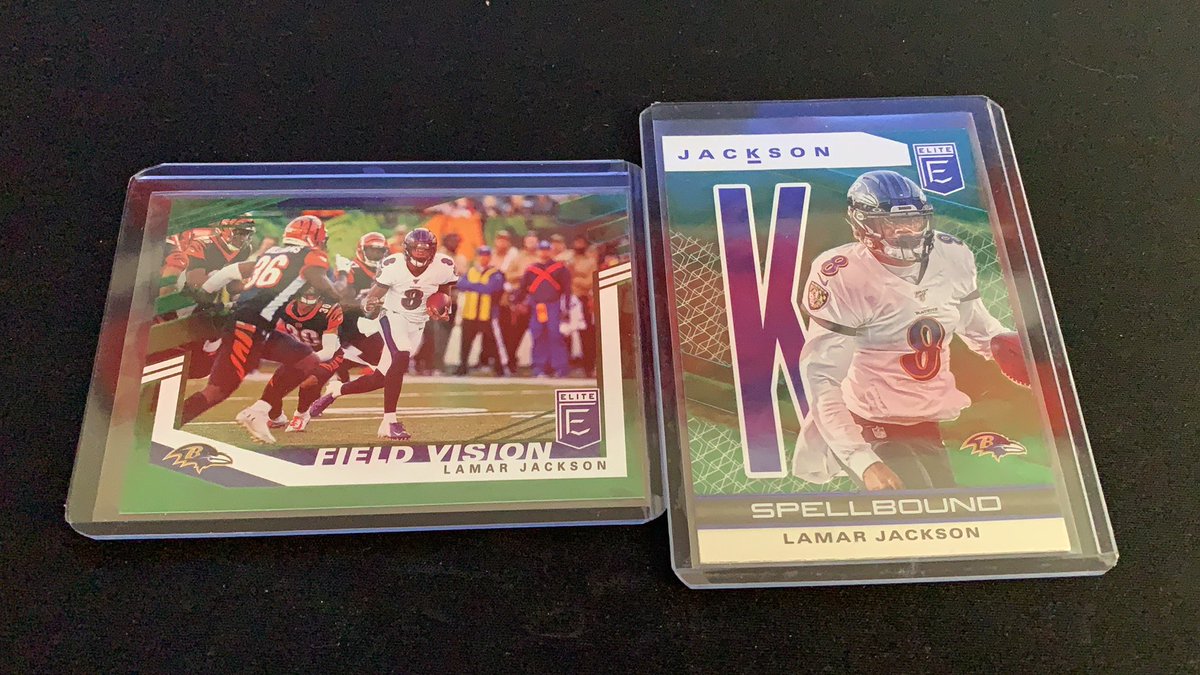 Lamar Jackson green parallel lot $8