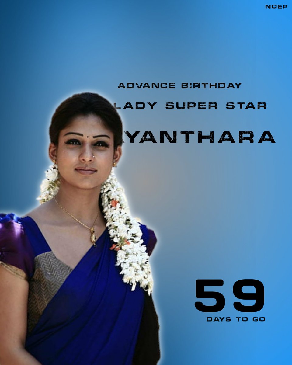 team_noep's tweet image. Advance birthday our  queen #LadySuperstar #Nayanthara 😍
 #59daystogo wishes from our team @team_noep 

 @nayandevotees @NayantharaU @AuNayanthara @VigneshShivN @ActressNayan1 @Trends_Nayans @Sharan57200234 @nayanfc @ProudNayanfan @nak_team @QNOE13
