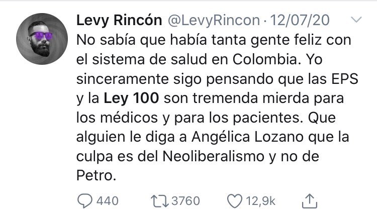 MiguelPoloP's tweet photo. Levy Rincón se llena la boca diciendo que la Ley100 fue una porquería pero el muy hipócrita recibe los beneficios del régimen subsidiado de salud. Lo peor es que según vive en un barrio estrato 4, pero tiene sisben (Gracias a Uribe) y con puntaje de 29,91. O sea bajísimo ¿fraude? https://t.co/t5pofszoi3