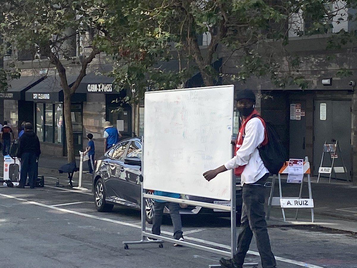 Week 2 of "Play Streets" on Turk in the Tenderloin!

Beautiful to see kids, families, accessing resources, connecting with eachother, drawing, playing, having fun!

We'll see you next week! More streets in the TL opening Thursday!

Check out Del Seymour's license plate!  TL Del!
