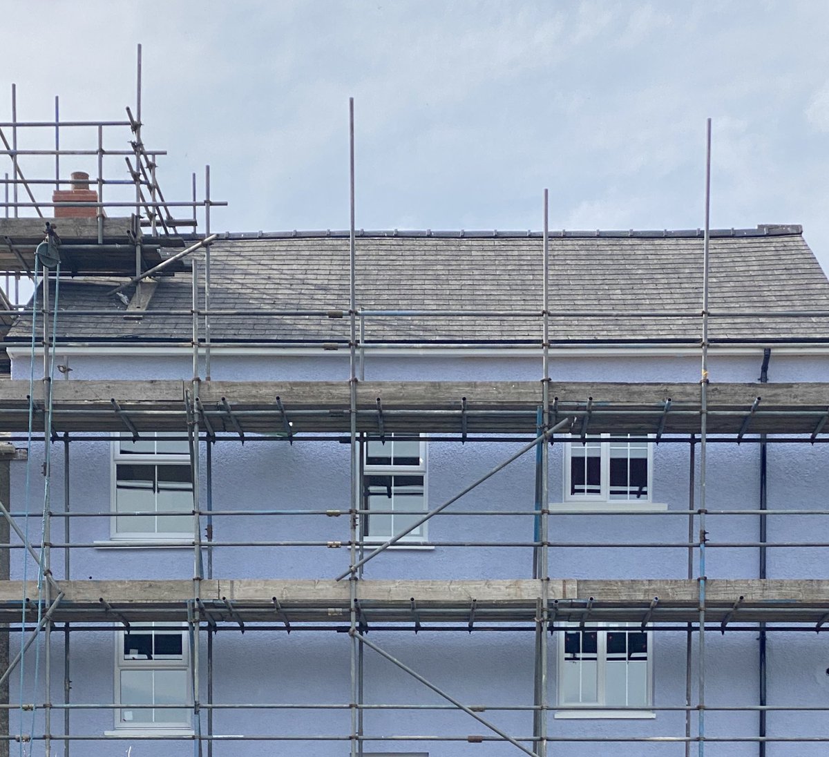 meyrick_develop's tweet photo. Following completion of all external works by Aaron Hay Construction the scaffolding is being dismantled next week. Project monitoring being carried out by @penfro_consult https://t.co/e6mqfTdzSB