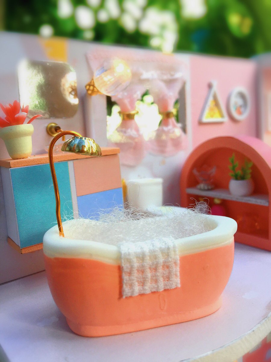WithMiniature's tweet photo. Bunny House on my Youtube channel - https://t.co/5xplbPKHig.       #miniature #miniaturehouse #dollhouse #diy #HomeDecor #handmade #woodenfurniture #youtubechannel https://t.co/mSREjtVMKm