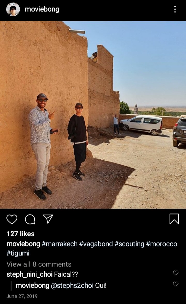 Vagabond finished their filming for season 1 on May 2019. Then on June 2019, the crew of Vagabond went to Morroco to do some scouting & location hunting.The crew even said on his IG that S2 is coming soon. cr: moviebong (IG)