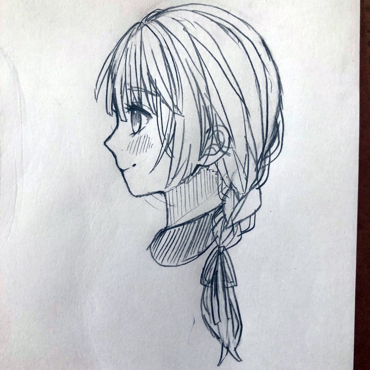 1枚目横顔描けねぇ!!ってなってた時のやつなん, image size:1200x1200