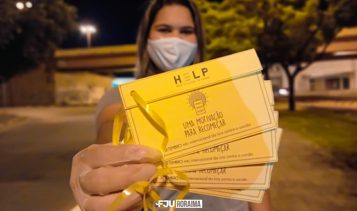 fjuroraima's tweet photo. 1 milhão de motivos para recomeçar, com esse intuito voluntários do projeto Help levaram a diversos pontos da capital boa vistense cartas motivacionais, mostrando que é possível sim recomeçar!
#FJURR #VemPraFJU https://t.co/8U6e2cLvyN