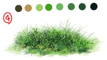 草原の描き方 デジタルイラスト背景講座 Blank Coin