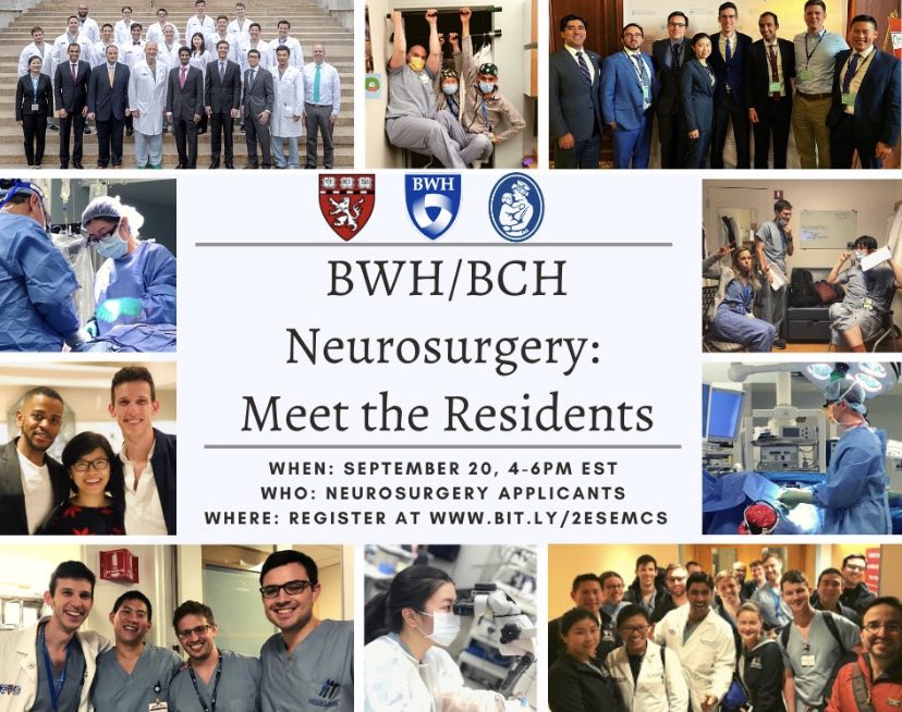 Marcelle Altshuler, MD (@marcellealtshu1) on Twitter photo Join us for āMeet the Residentsā tomorrow 4-6pm EST!! <a href="/BWHNeurosurgery/">Brigham and Women's Neurosurgery</a> <a href="/harvardmed/">Harvard Medical School</a> Register at: bit.ly/2ESEMCS <a href="/KyleWuMD/">Kyle Wu</a> @davesegar <a href="/SakshamGuptaMD/">Saksham Gupta, MD, MPH</a> <a href="/josephdriverMD/">Joseph Driver</a> #neurosurgery #MedTwitter Join us for āMeet the Residentsā tomorrow 4-6pm EST!! <a href="/BWHNeurosurgery/">Brigham and Women's Neurosurgery</a> <a href="/harvardmed/">Harvard Medical School</a> Register at: bit.ly/2ESEMCS <a href="/KyleWuMD/">Kyle Wu</a> @davesegar <a href="/SakshamGuptaMD/">Saksham Gupta, MD, MPH</a> <a href="/josephdriverMD/">Joseph Driver</a> #neurosurgery #MedTwitter