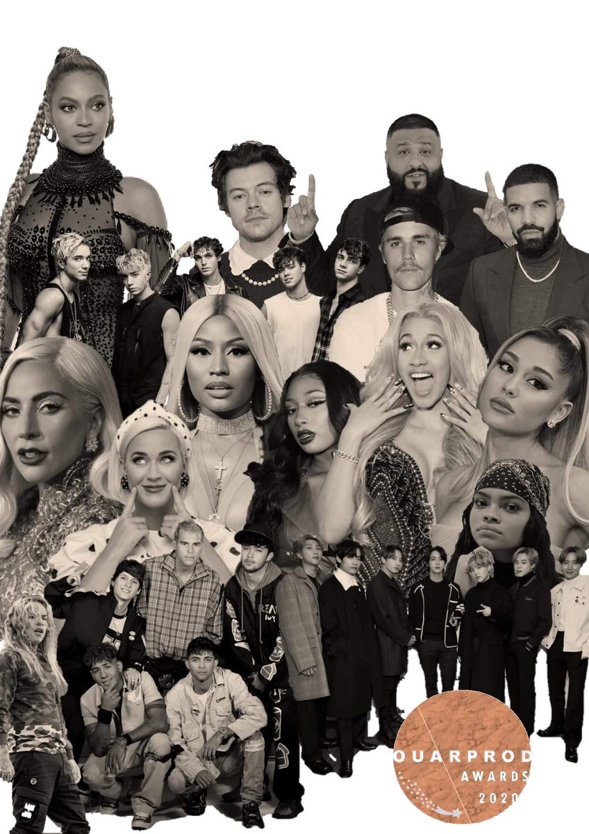 GUERALGROUP's tweet photo. Nous sommes fiers de vous annoncé notre nouvelle édition des ouarprodawards 2020 ! Elle ce déroulera du 10 au 15 Novembre prochain , avec des nouveautés! #ouarprod #CNCO #WhyDontWe #LadyGaga #BTS #HarryStyles #drake #Beyonce #CardiB #MeganTheeStallion #NickiMinaj https://t.co/wk8jQU0ilW