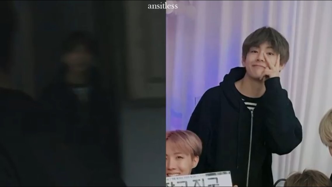 They showed the behind the scenes of Jk feeling sick. But b*h made it look like Tae didn't care about him at all. But when we look at the details, we realize they edited it and, in fact, Tae was there, waiting for him.. and Jk went directly at him when he felt a little better.