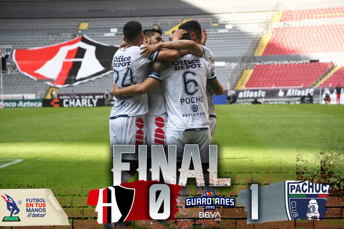 Tuzos's tweet photo. ⌚️ MF | 🦊 Atlas 0-1 PACHUCA 💙
Se terminó el partido en el Estadio Jalisco... ¡Con gol de Víctor Guzmán nos regresamos a la 'Bella Airosa' con los 3 puntos! 👊🏼⚪️🔵
Por: @Telcel
#TeJuroQueTeAmo🤍 #ATSPAC https://t.co/jpc8yVlHUj
