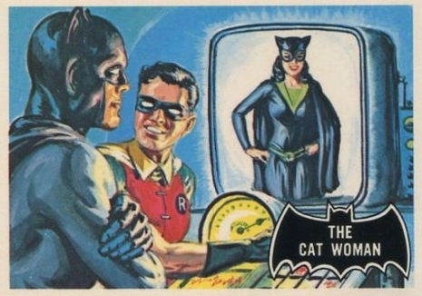 btoandbatbooks's tweet photo. On #BatmanDay, a salute to the some of the '60s Batman trading cards with art by Bob Powell &amp; Norm Saunders with Catwoman ... 
#happybatmanday #Batman #Catwoman #BobPowell #NormSaunders https://t.co/Ym6KewXOyb