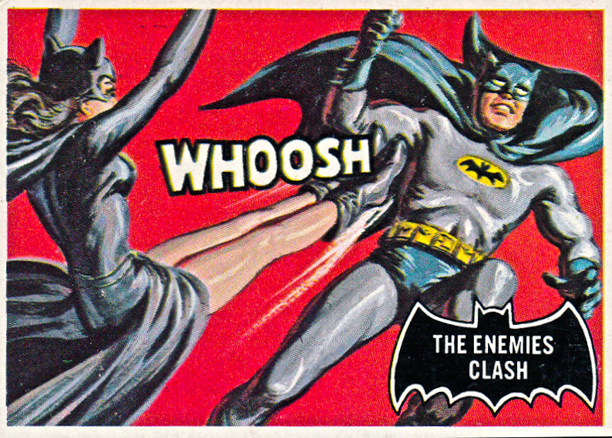 btoandbatbooks's tweet photo. On #BatmanDay, a salute to the some of the '60s Batman trading cards with art by Bob Powell &amp; Norm Saunders with Catwoman ... 
#happybatmanday #Batman #Catwoman #BobPowell #NormSaunders https://t.co/Ym6KewXOyb