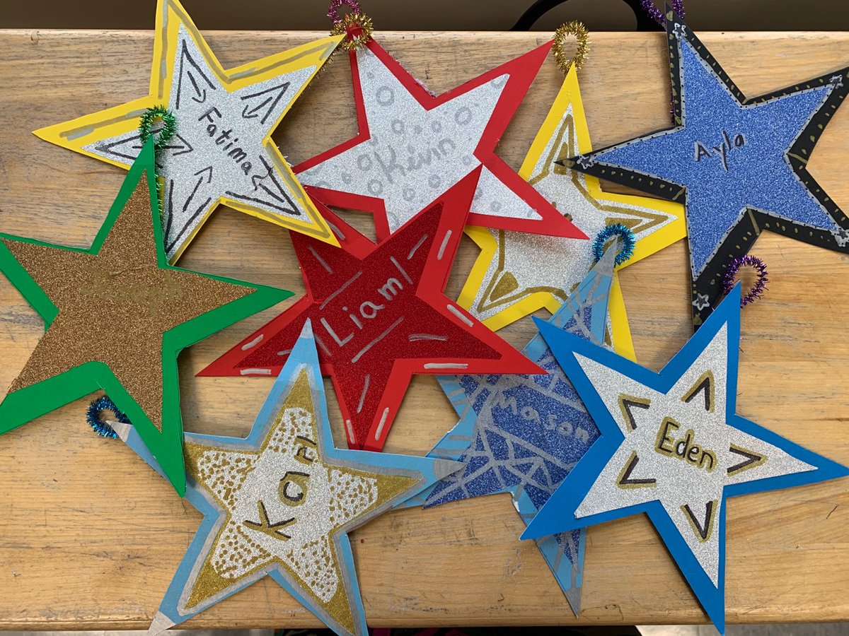 Ms_C_Dickson's tweet photo. "Don't Lose Your Steam"- the inspirational message in G. Porter's song. GR5s practiced a Body Break dance to this song &amp; created a 'Personal Star' costume piece for the dance. Students wrote 3 of their goals/dreams to keep in sight! #EdgemontStrong #EdgemontStory @EdgemontCBE https://t.co/JC0PU5kt0t