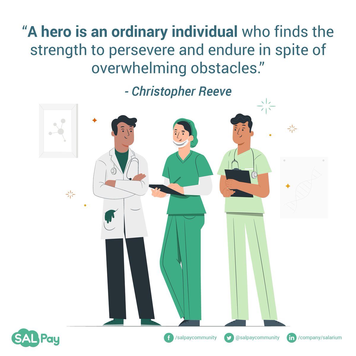 SALPayCommunity's tweet photo. Everyone can be a hero in their own right. Yes, you can too. 

#SundayMotivation https://t.co/ZqY5xGTBDQ