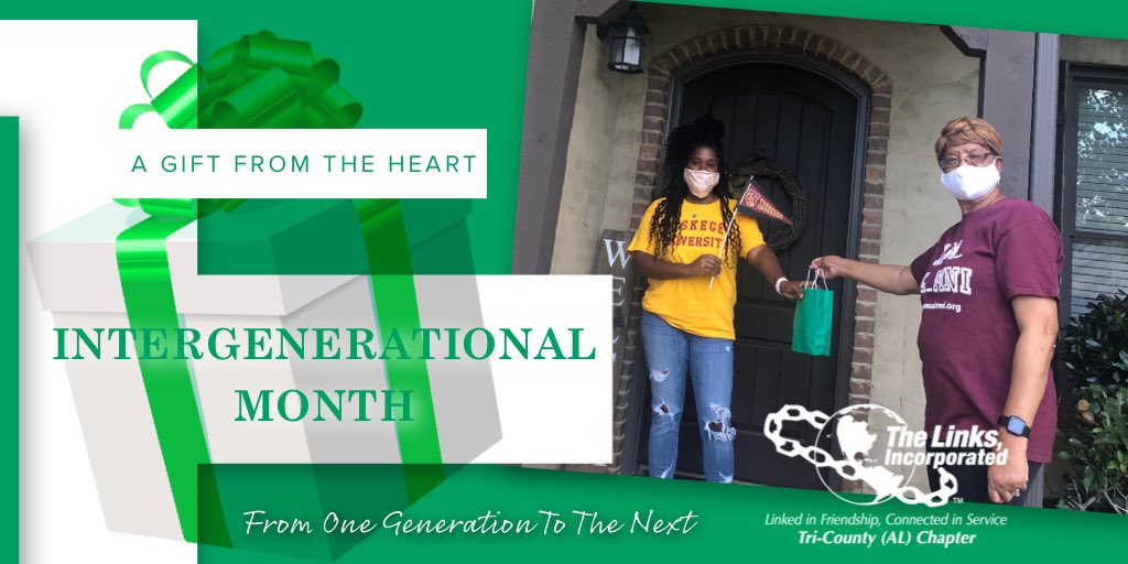 TriCountyLinks's tweet photo. Tri-County member Barbara S. Allen in unexpected fashion stopped by to give a gift from her heart to Tri-County member Brooke E. Adams.
Showing love from one generation to the next. 🎁💚
#LinksInc #SALinksInc #TriCountyLinks #IntergenerationalMonth @linksinc @salinksinc https://t.co/anVKKGtZNn