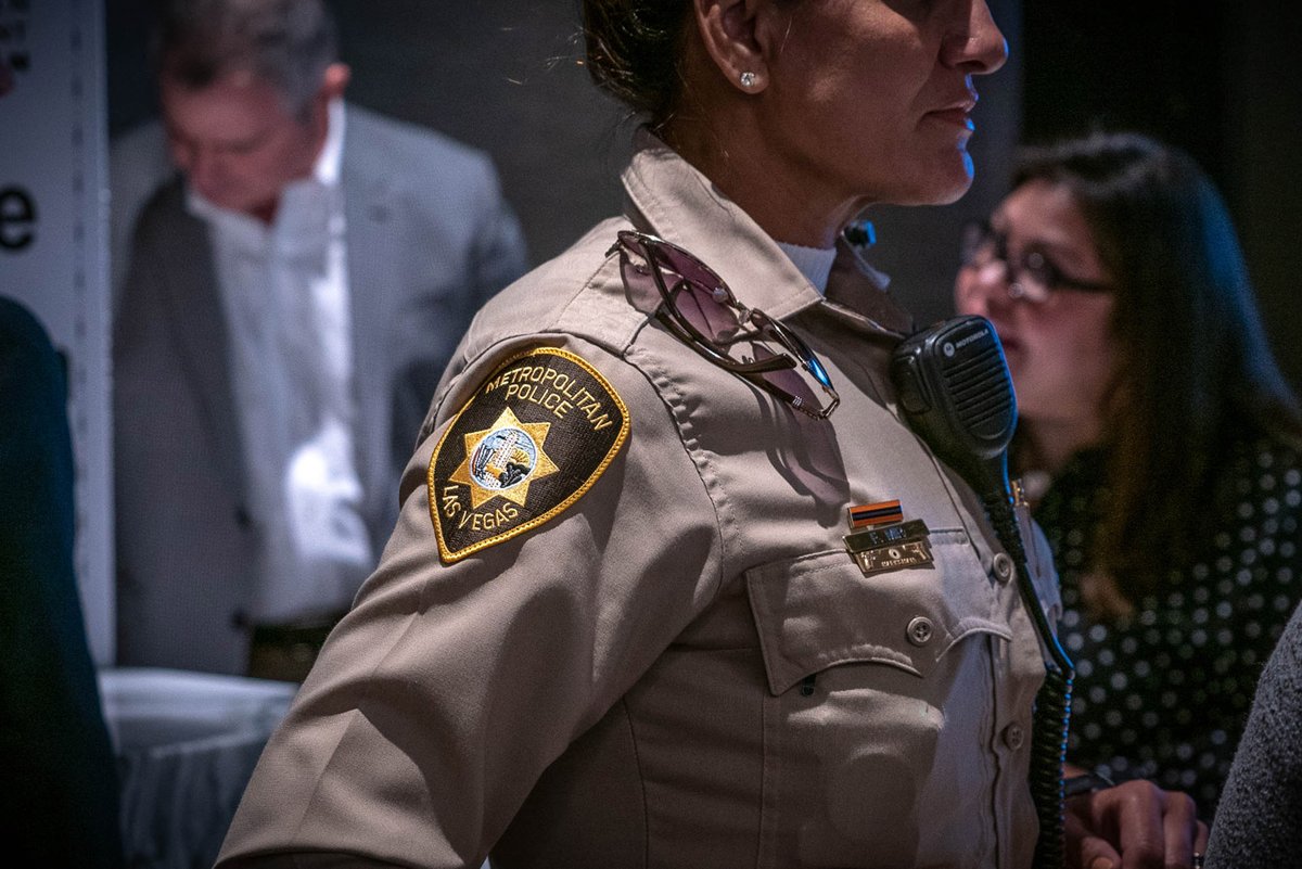 Bravery is not the absence of fear but action in the face of fear.

Our <a href="/LVMPD/">LVMPD</a> officers embody this bravery day in and day out. If you'd like to show support for your officers, you can share a message of thanks on our website 💻 bit.ly/3mmaLMp