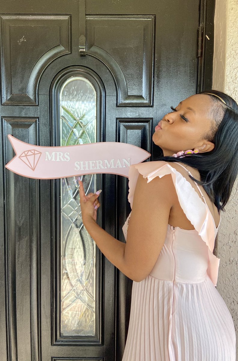 kenishiwhaaa__'s tweet photo. The countdown is real!! 💍🥂💕 #LetTheShermanBegins #FromMsToMrs #BridalShower https://t.co/oJkqSiS6rc