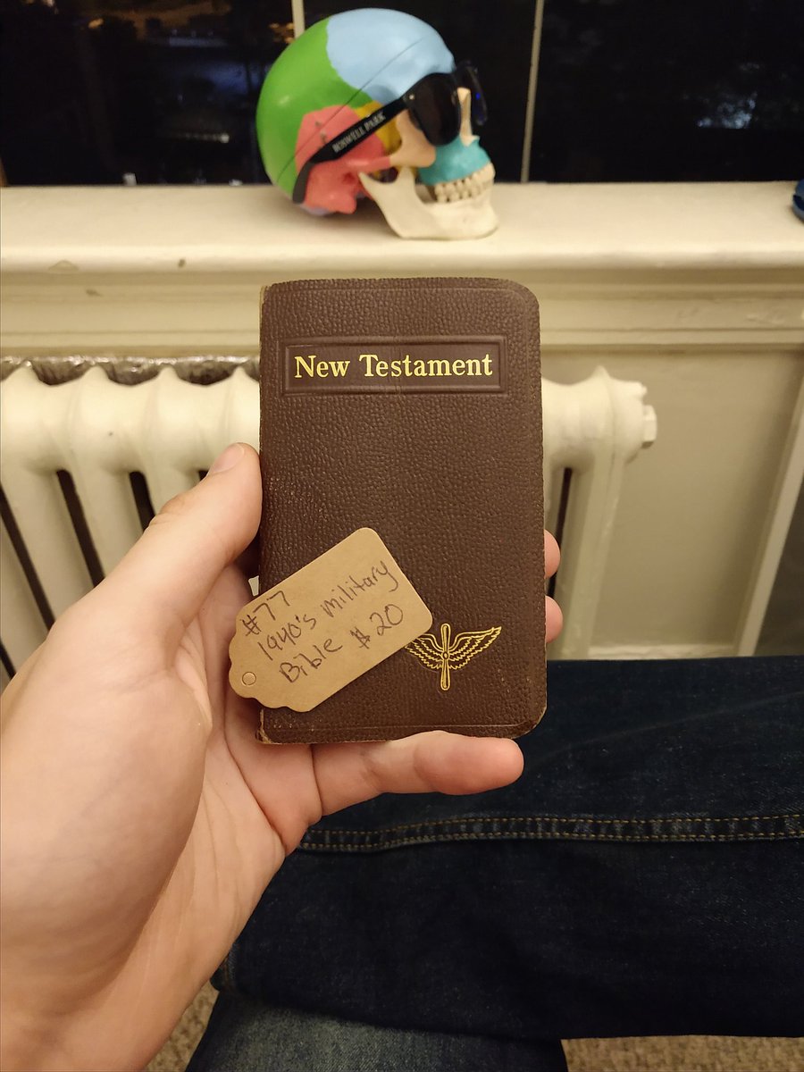 Okay so so I have an interesting story for y'all. I found this US Air Corps pocket bible in an antique shop in Lewiston, NY today, and I've been trying to figure out who it belonged to, and potentially if they have living family to return it to.Let's do some research.