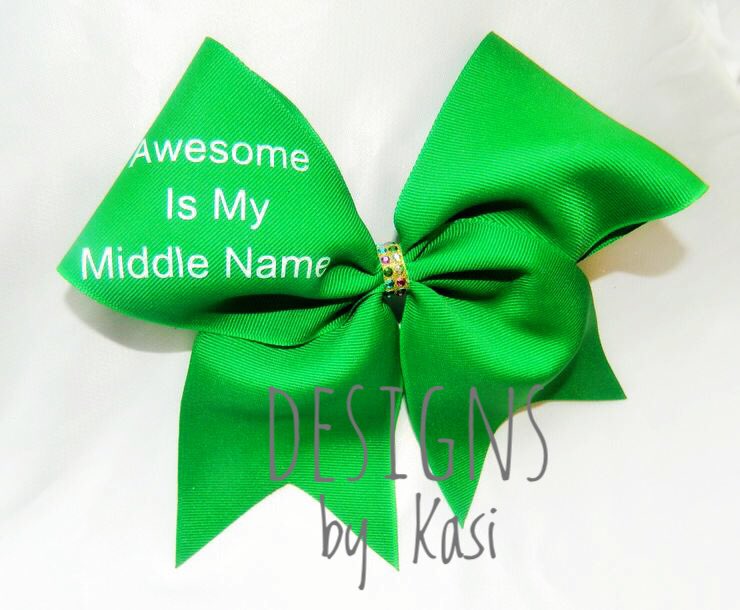 dbk_bows's tweet photo. Always show your awesome 💚#designsbykasi #showyourworth  #awesome #cheer https://t.co/sgqyvnt1fw