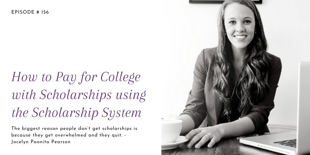 Paying for college is a big deal. My guest on this episode, Jocelyn Paonita Pearson talk about how she raised more than $100,000 to pay for college and now she gives away her learning through her scholarship system. hilaryhendershott.com/college-schola… #profitbossradio #thescholarshipsystem