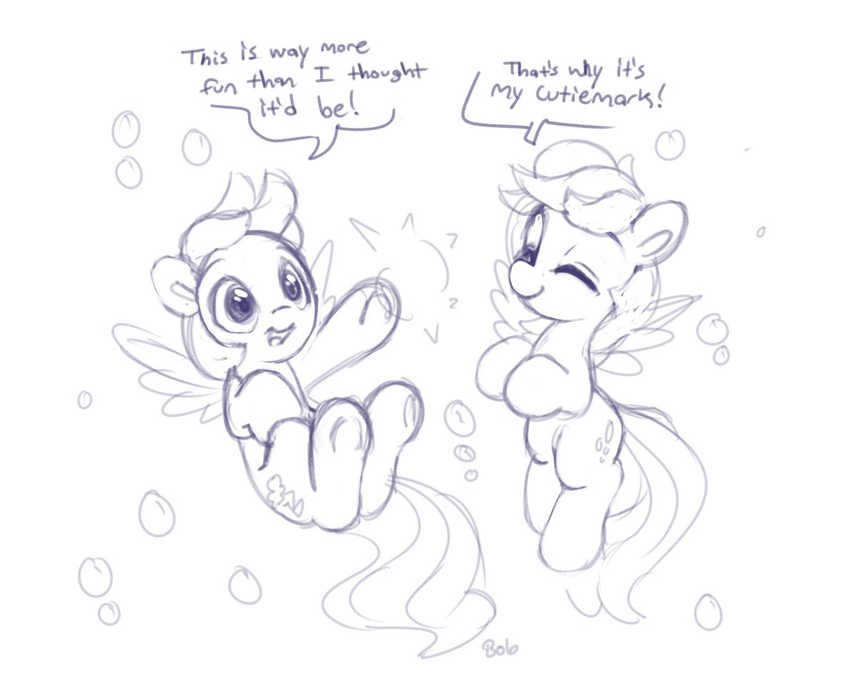 Bobdude0's tweet photo. Here are my sketches from @PonyFestOnline 's latest Sketches From a Hat panel! Pretty fun go of it this time around, think this is an above average cute level for me given the speed-art factor lol https://t.co/wRCoLQ9UAl