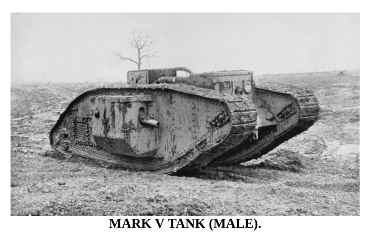 The British Mark V was one.The "male" had two 57mm guns and three machine guns.The "female" had five machine guns.It was 130 degrees inside, the engine exhausted INTO the tank, it was so loud the crew communication in sign language, and the suspension was unsprung.