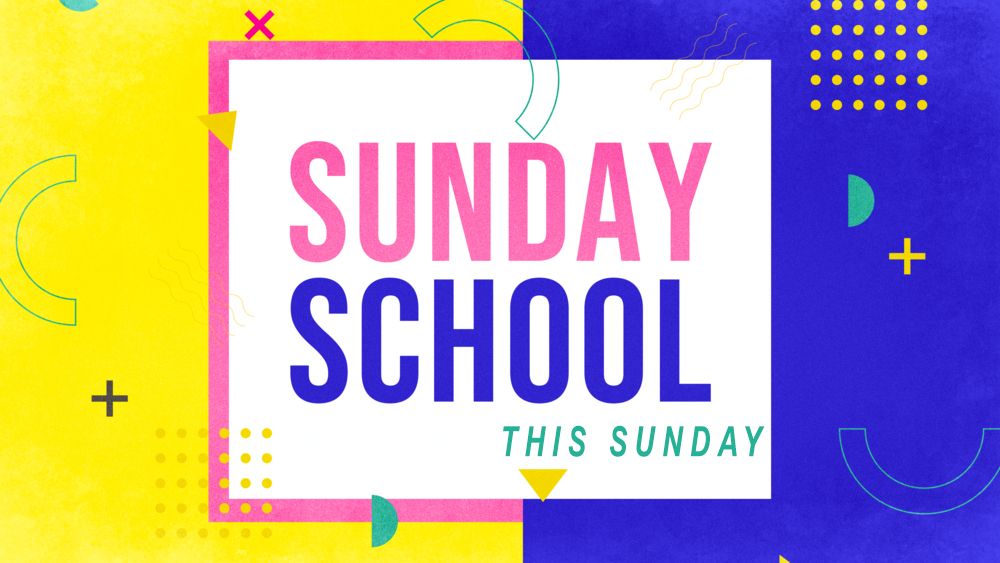 BYM_Midland's tweet photo. JOIN US FOR SUNDAY SCHOOL THIS SUNDAY! Live or on Zoom...details at the link! - https://t.co/bEI9b7kLD5 https://t.co/SKwHoVhO3M
