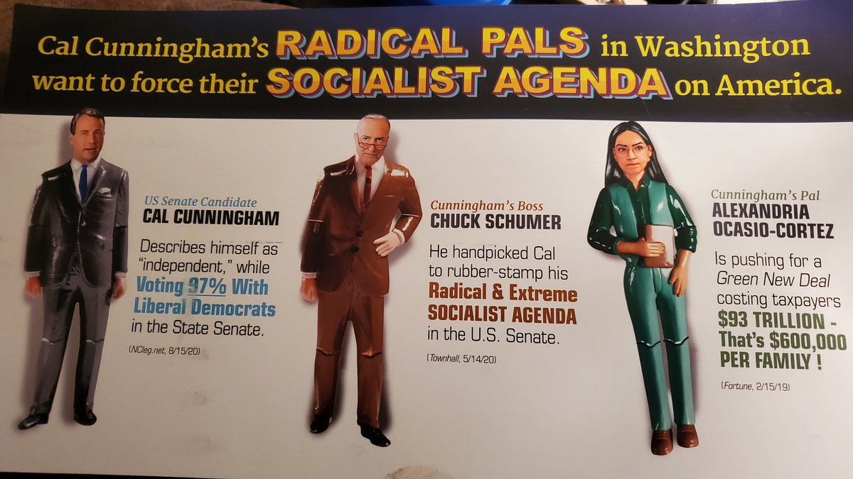 1snotacrayon's tweet image. Planned on donating today in honor of #RBGRevolution, but this hilariously absurd mailer was all I needed to send my money straight to @CalforNC. 
#TurnNCblue #VoteBlueToEndThisNightmare