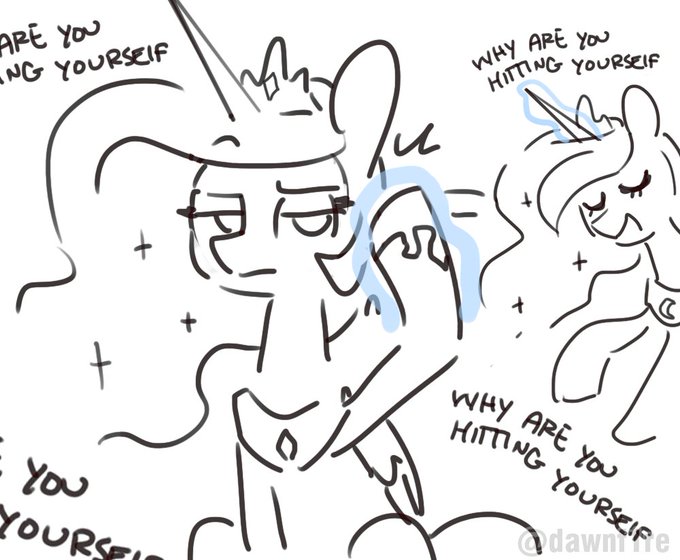 Luna annoying Celestia 
