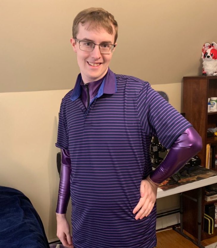 Do you all think this shirt matches? Or is there a bit too much purple going on?
