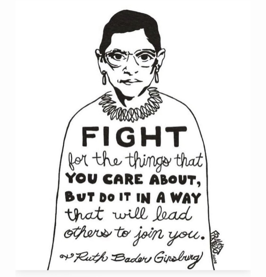 A remarkable woman who was unwavering in her convictions. Thank you #RBG ♥️