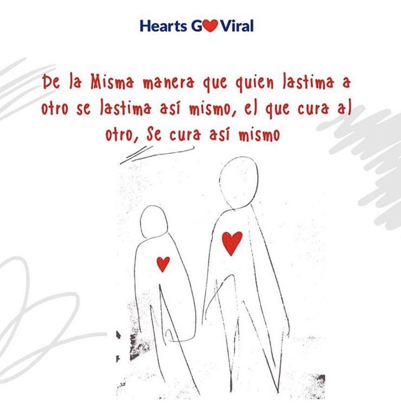 Entreguemos ❤️ sin esperar nada a cambio, a través de una sonrisa, de un gesto amable, volviendo a esa raíz que nos conecta los unos a los otros y la vida se encargará de pagarte de la misma manera. Sin darnos cuenta estaremos sanando nuestro entorno y nuestro interior.