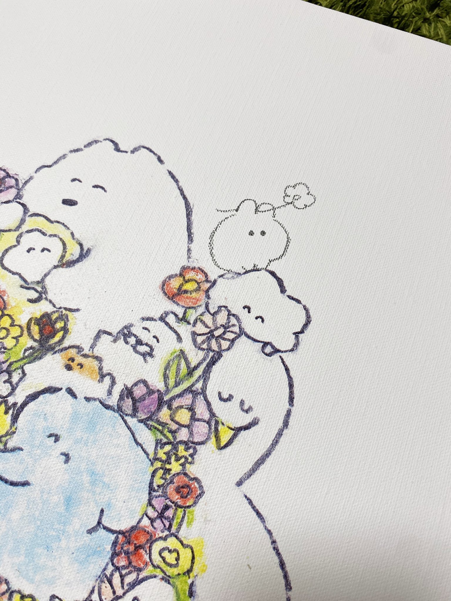 贅沢屋の もくもくちゃんアート 直筆サインシリアルナンバー付