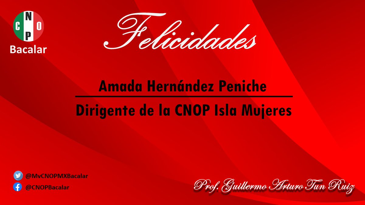 HaciendoHBacala's tweet photo. A nombre de nuestro Secretario General #ProfeMemo y toda la familia CNOP Bacalar nos congratula la renovación de la dirigencia de nuestros amigos de la Cnop Isla Mujeres, y muchas felicidades a su nueva dirigente.
@ArletMolgoraG
@CNOPNacional
@CandyAyuso
@Josealberto2 https://t.co/TAjU1YqSRt