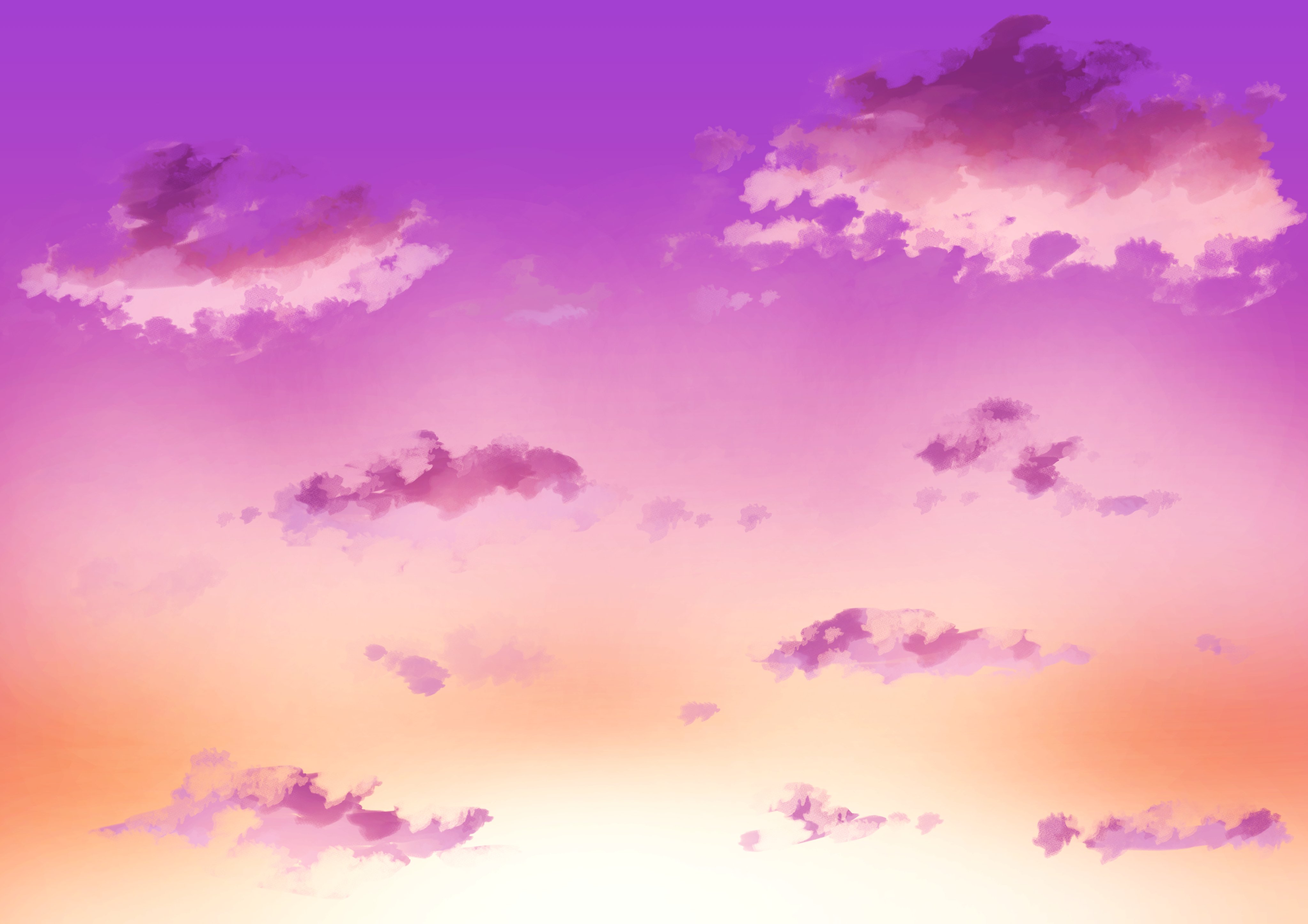 マオ 空のフリー背景セットを描きました 空 イラスト フリー素材 夜空 入道雲 オリジナル Illustration 月 雲 T Co Luvwwroygl Twitter