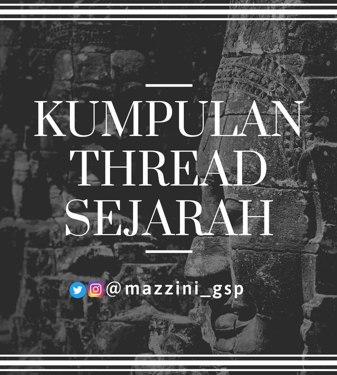 'Historia est testis temporum, lux veritatis, vita memoria, magistra vitae, nuntia vetustatis' (Sejarah adalah saksi zaman, sinar kebenaran, kenangan hidup, guru kehidupan dan pesan dari masa silam) - Cicero Kumpulan thread gue biar yang mau baca gak capek-capek scroll ke bawah