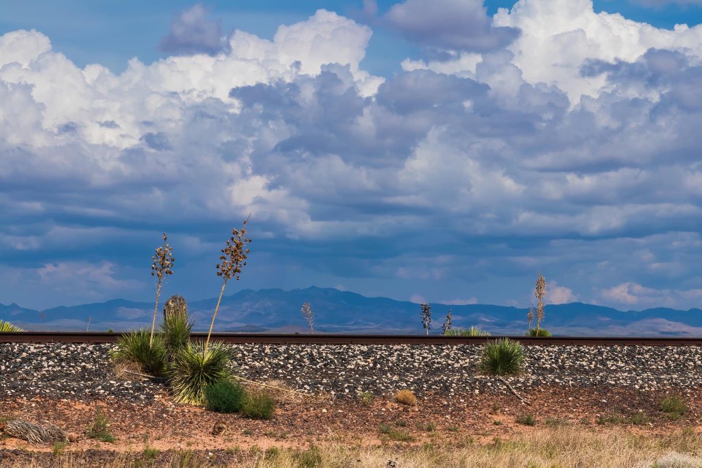 gbhartphoto's tweet photo. Texas, West of the Pecos. #US90 #westtexassky #unionpacific #marfatx #valentinetx #summershowers https://t.co/mFRjwxFolq
