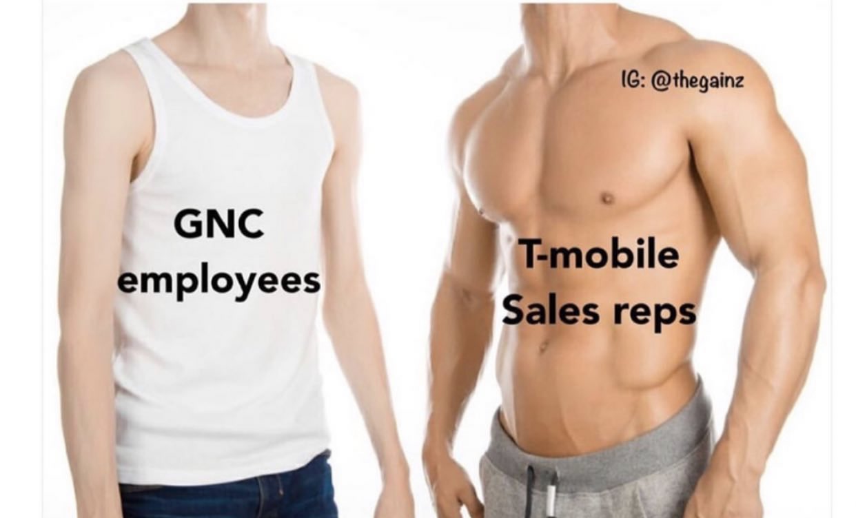 Reactions On Twitter Gnc Employees Skinny Vs T Mobile Sales Reps Hot Muscular Https T Co Yb0fwrtjzk Twitter