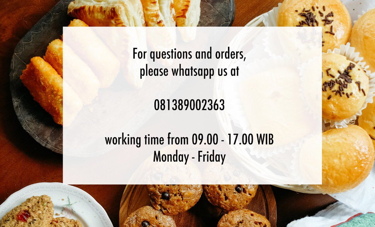 mau mengingatkan kembali PO roti-roti buatan ibunya untuk minggu depan sudah dibuka. Mari dicoba! Dijamin ingin lagi dan lagi!