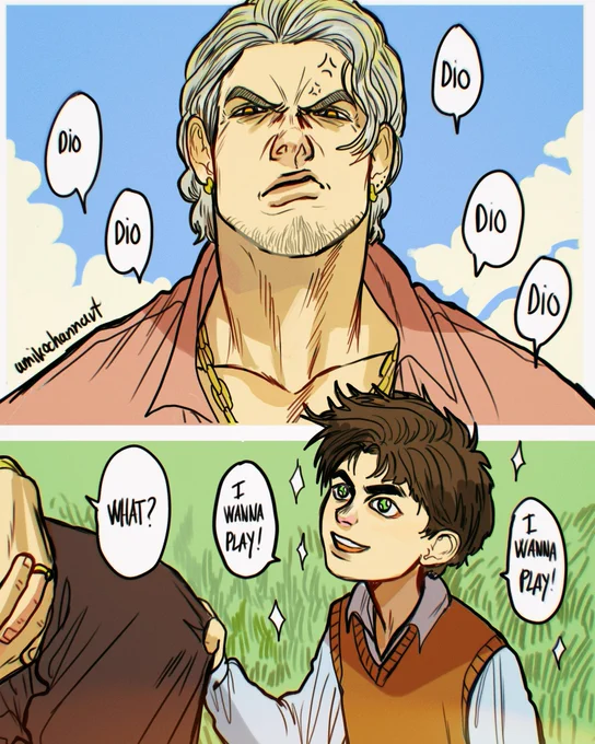 It seems like today was a dad/grandpa day for me ? More good ending AU bc it's wholesome ?? #JoJosBizarreAdventure 